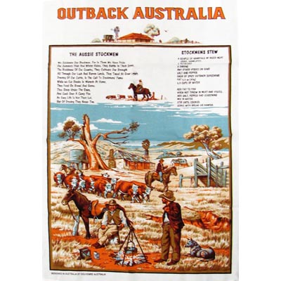 Outback Australia Tea Towel